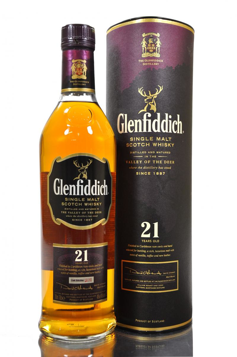 Glenfiddich 21 Year Old Single Malt Scotch Whisky, 70 cl